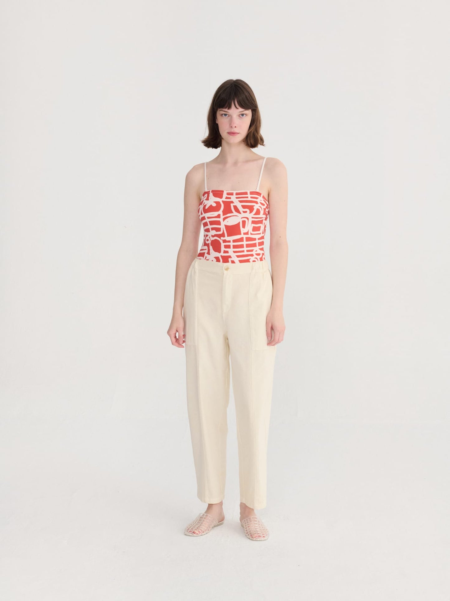 Ecru Cocoon Pants