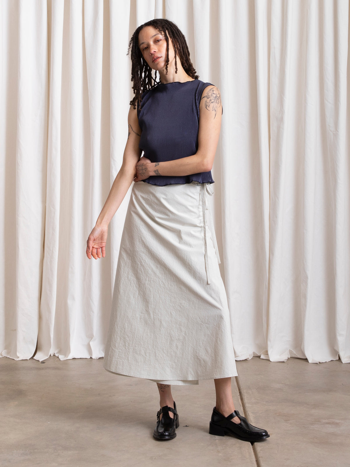 Wrap Midi Skirt