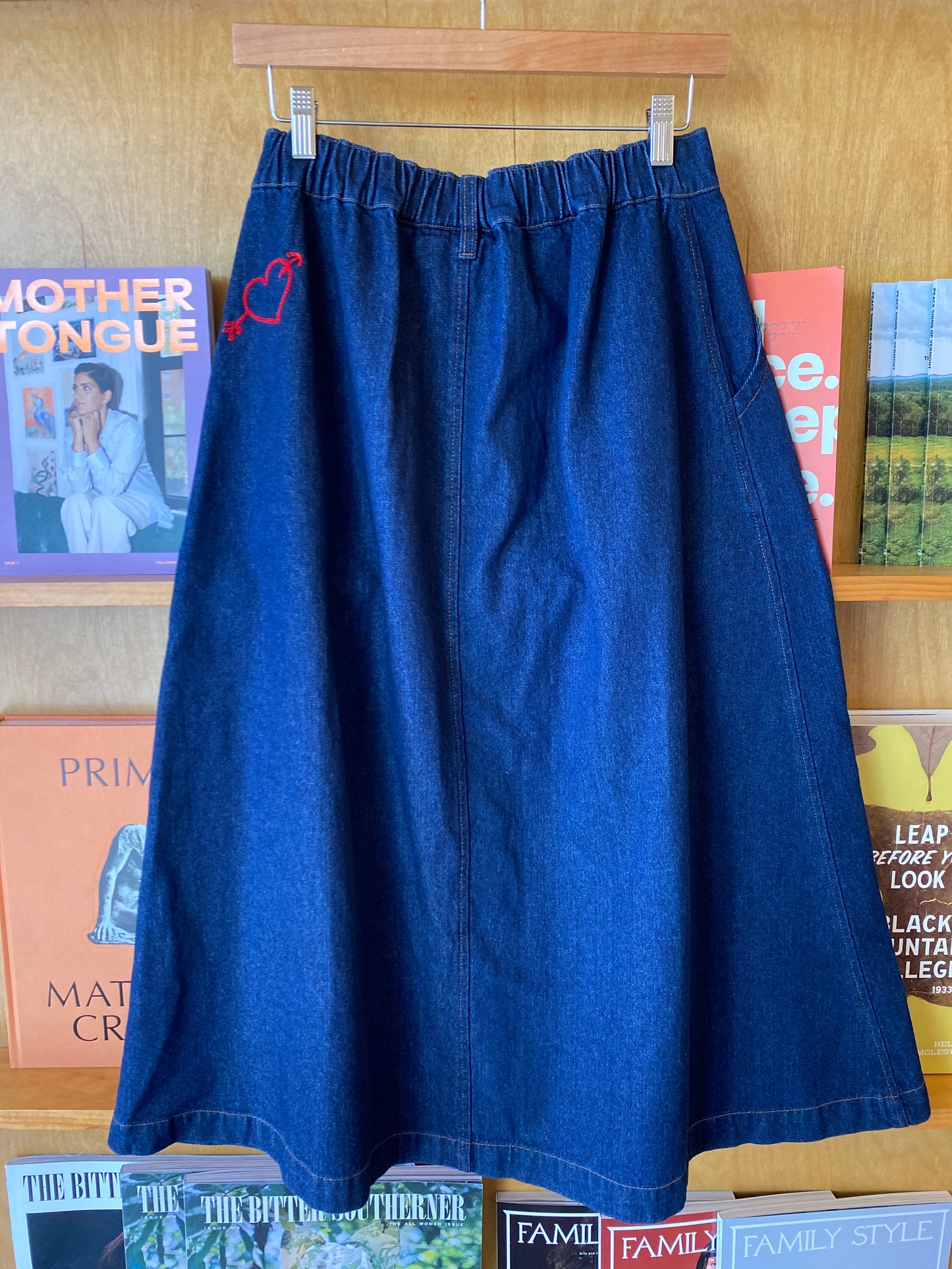 DRESSED chain stitched x Long Farm Girl Skirt