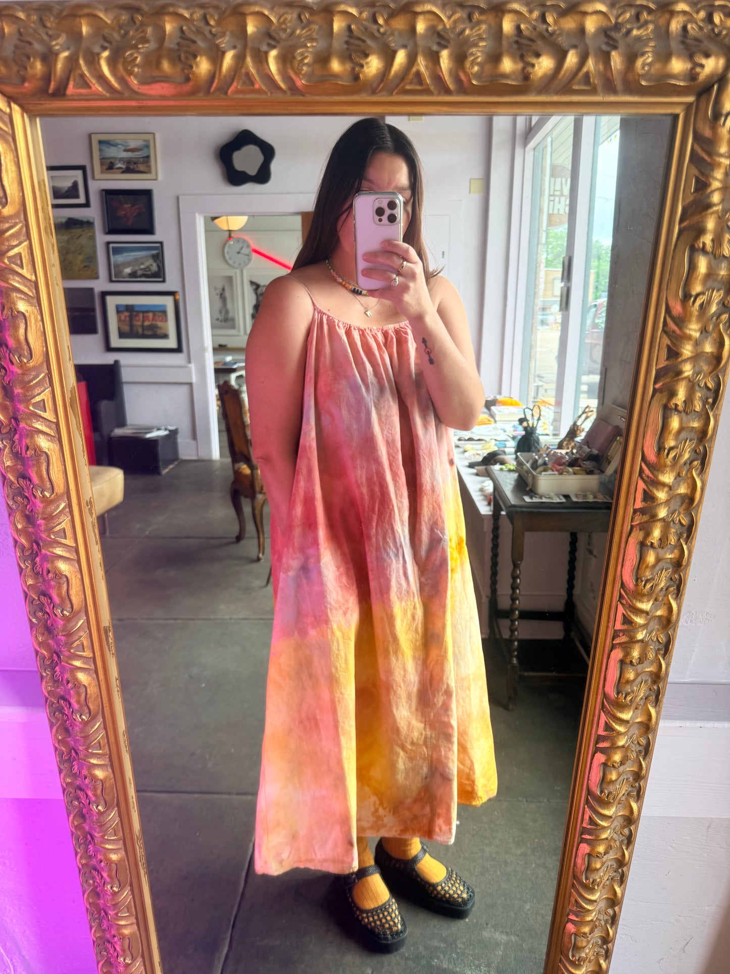 Dyers Dyes x Tenant Cotton Poplin Midi Dress