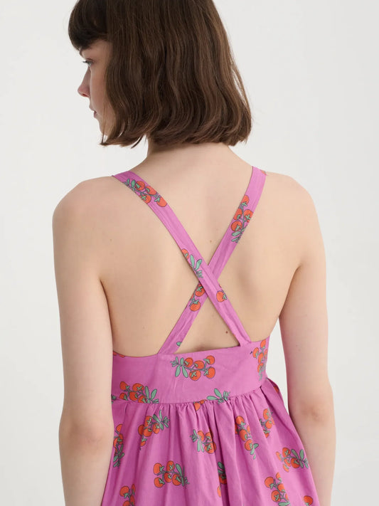 Juicy Tomatoes Pattern Strap Dress