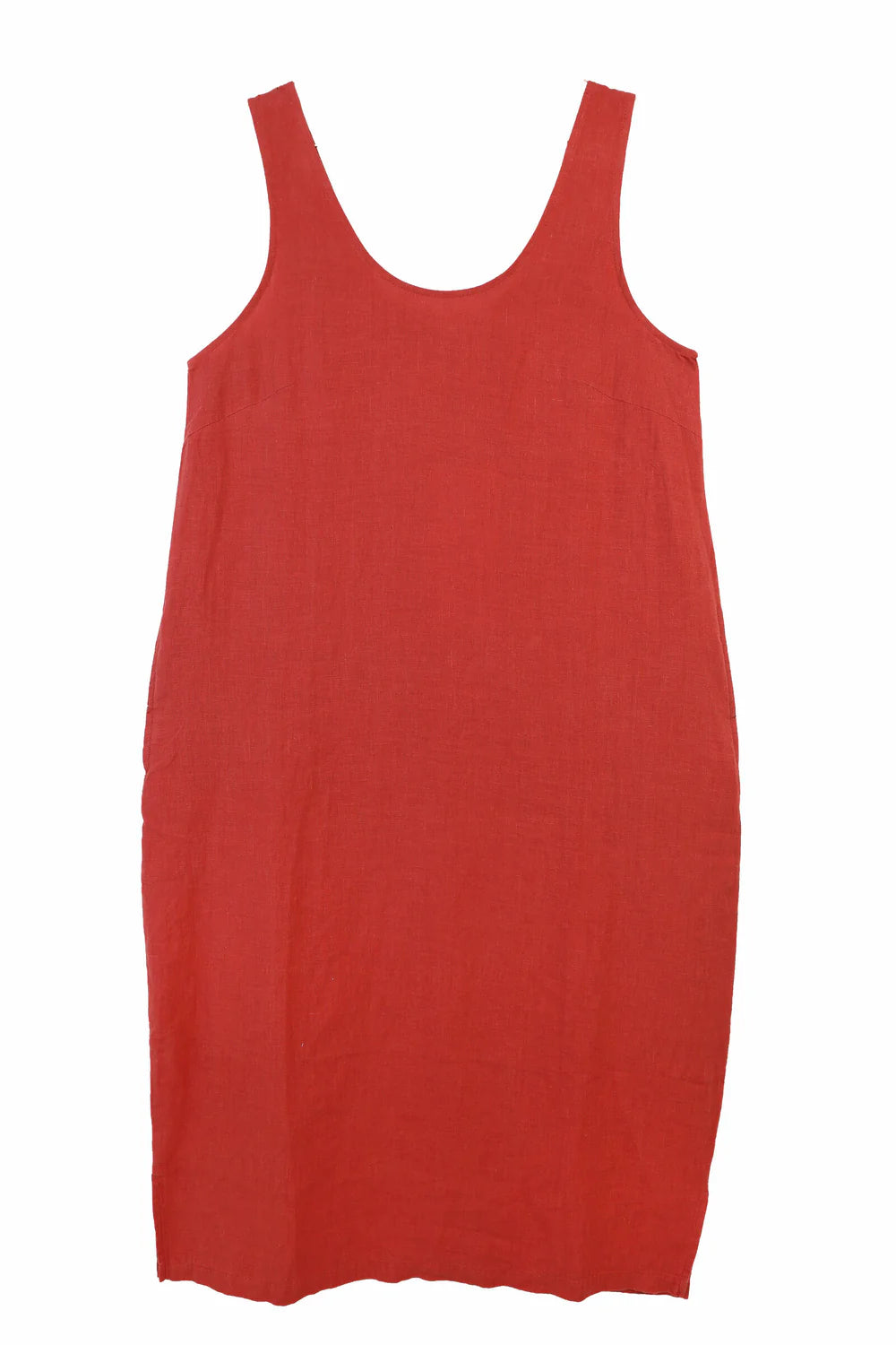 BASIC LINEN SHIFT DRESS