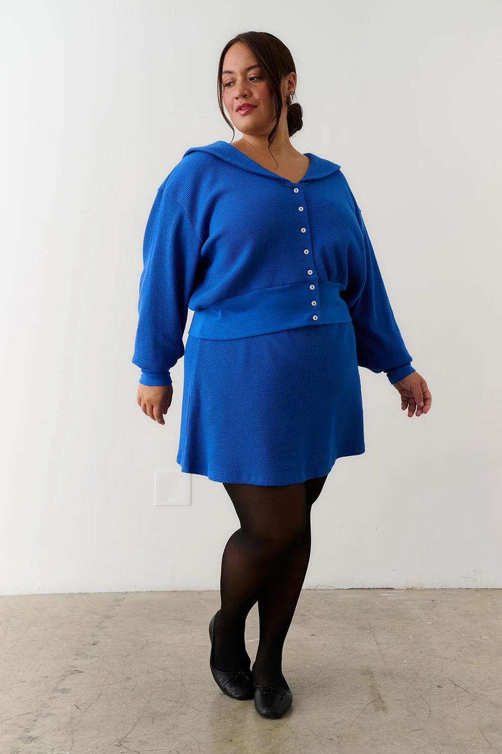 Waffle Sailor Cardigan