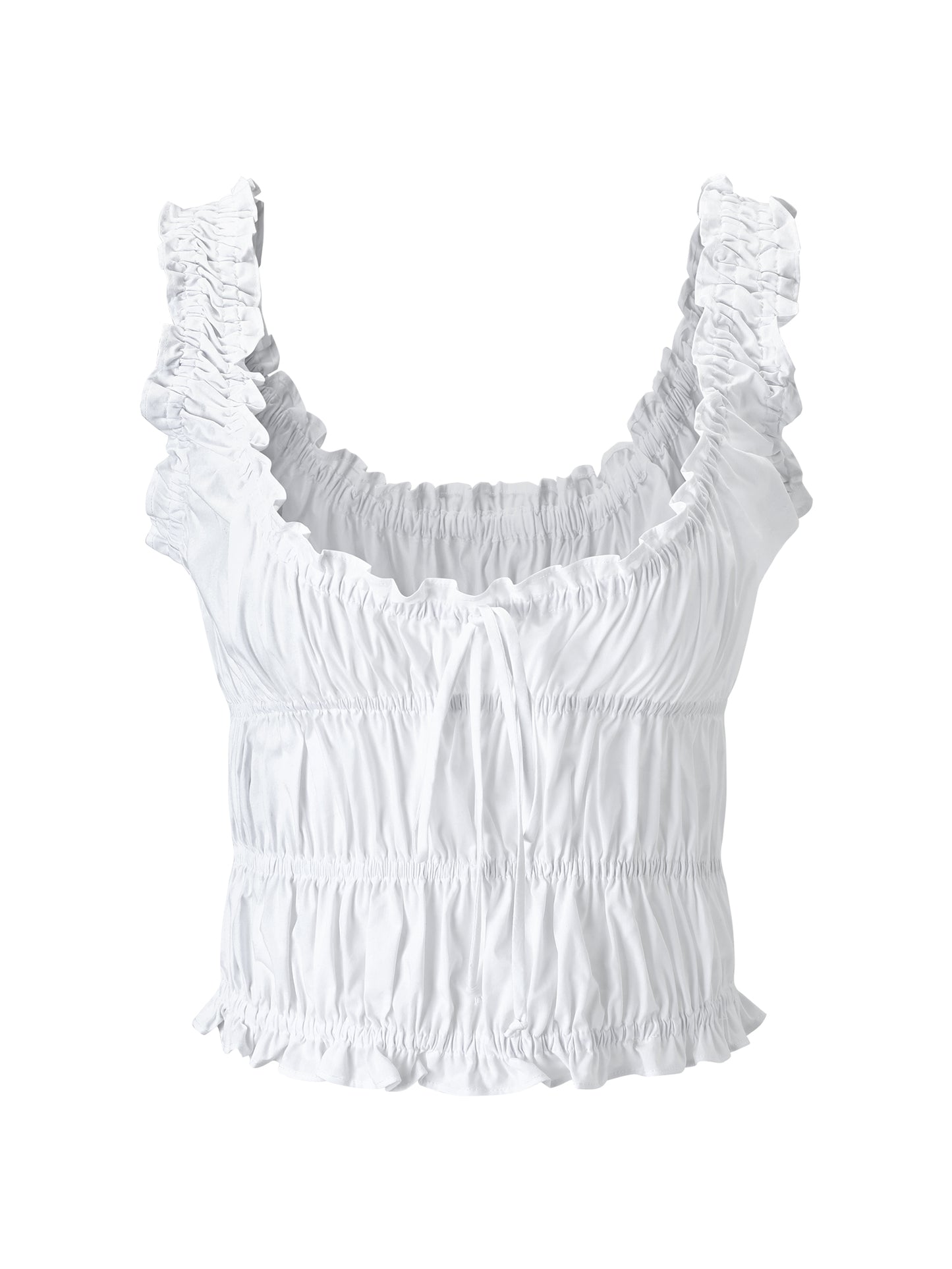 Shirred Tie Top