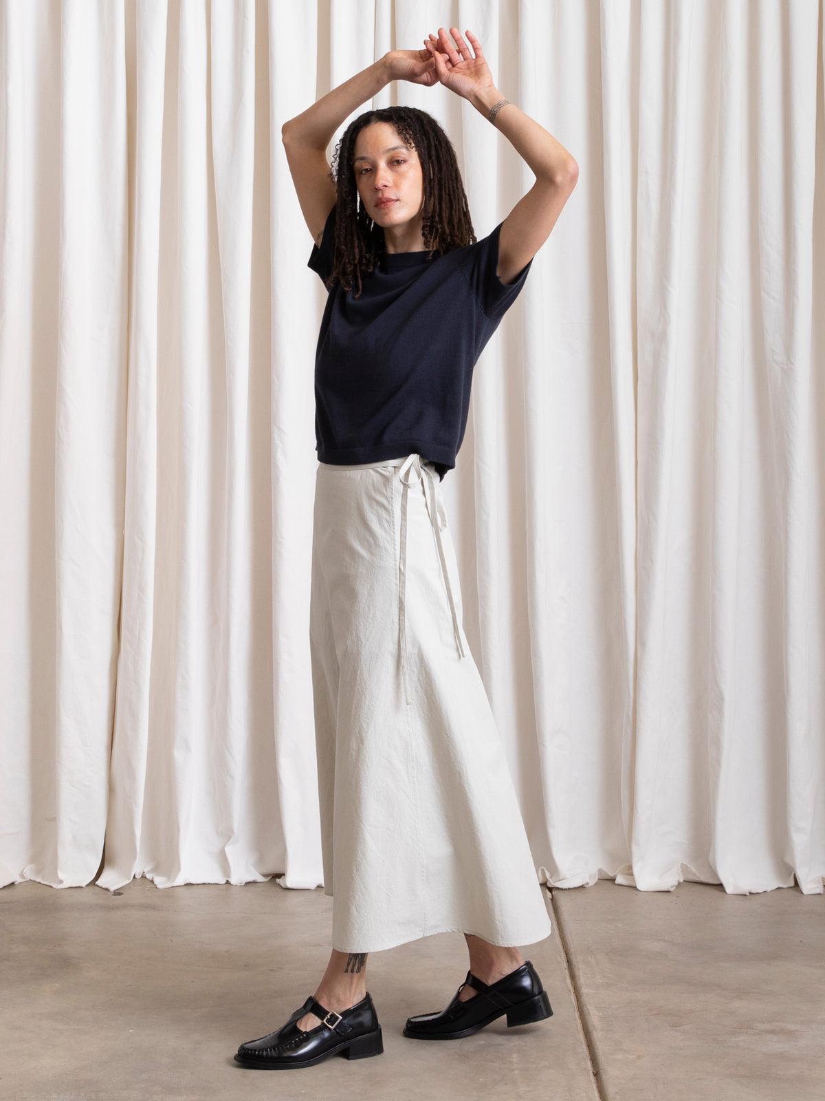 Wrap Midi Skirt