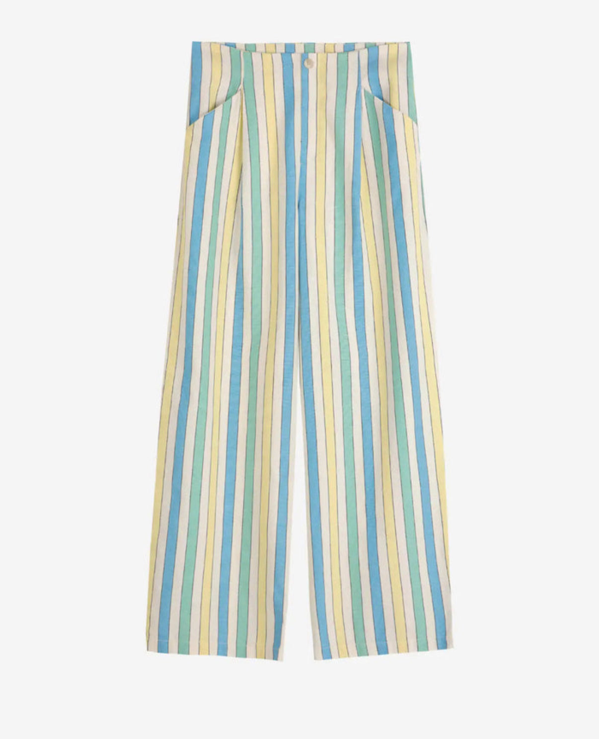 Multicolor Stripes pleated trousers