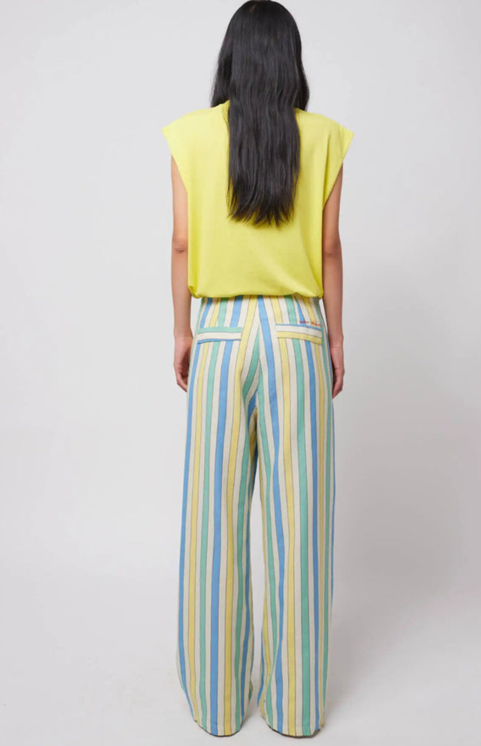 Multicolor Stripes pleated trousers