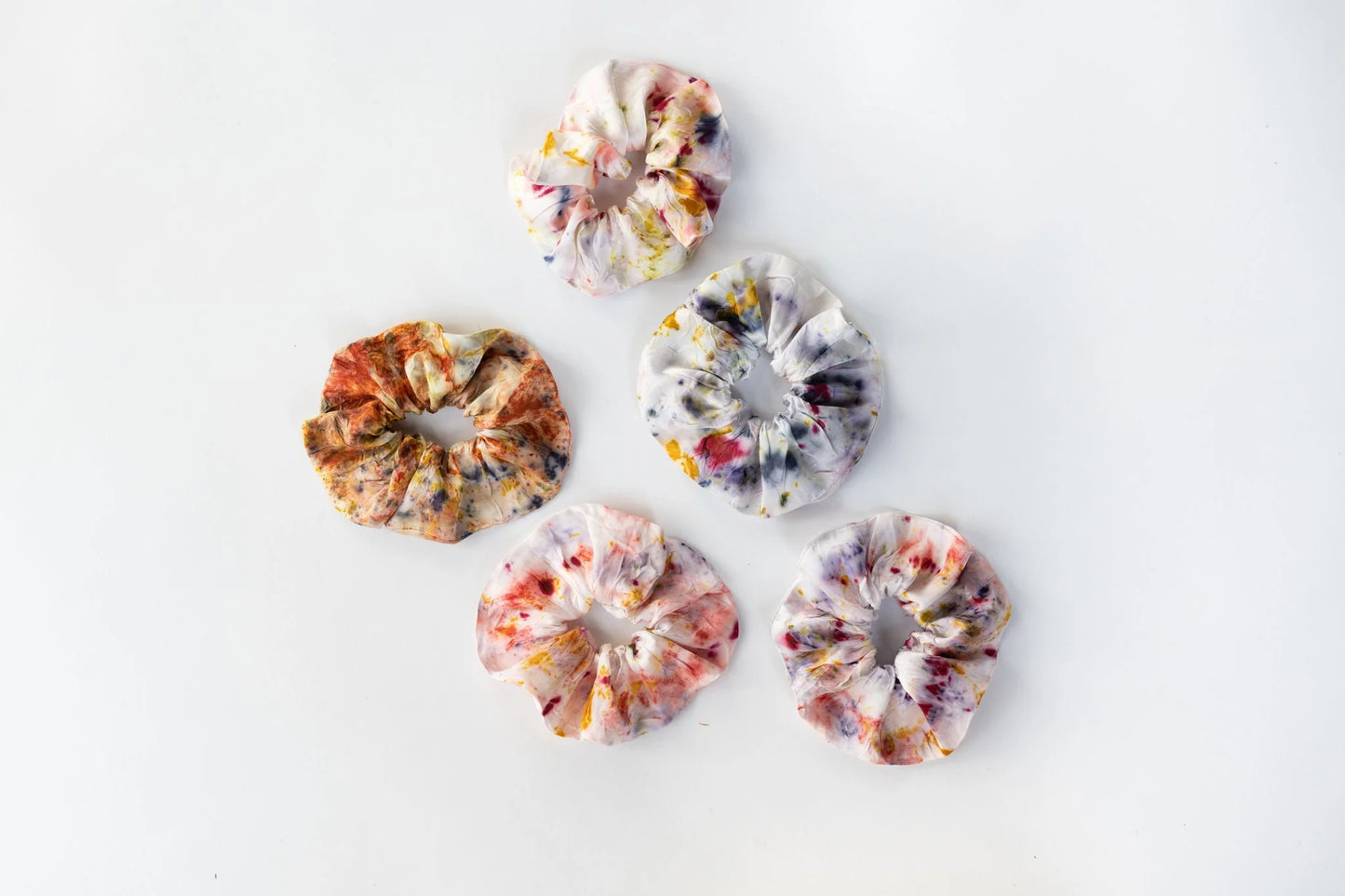 Botanically Dyed Silk Hair Scrunchie