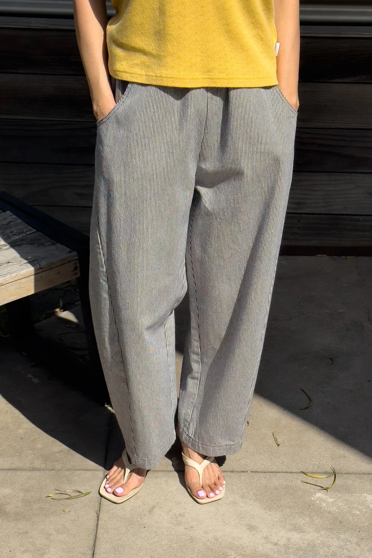 Blue Stripe Arc Pants