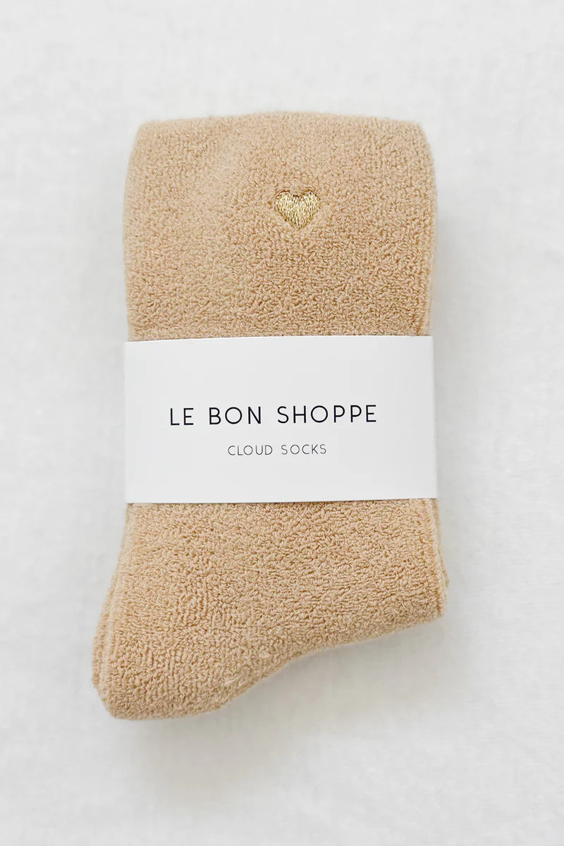 Embroidered Cloud Socks