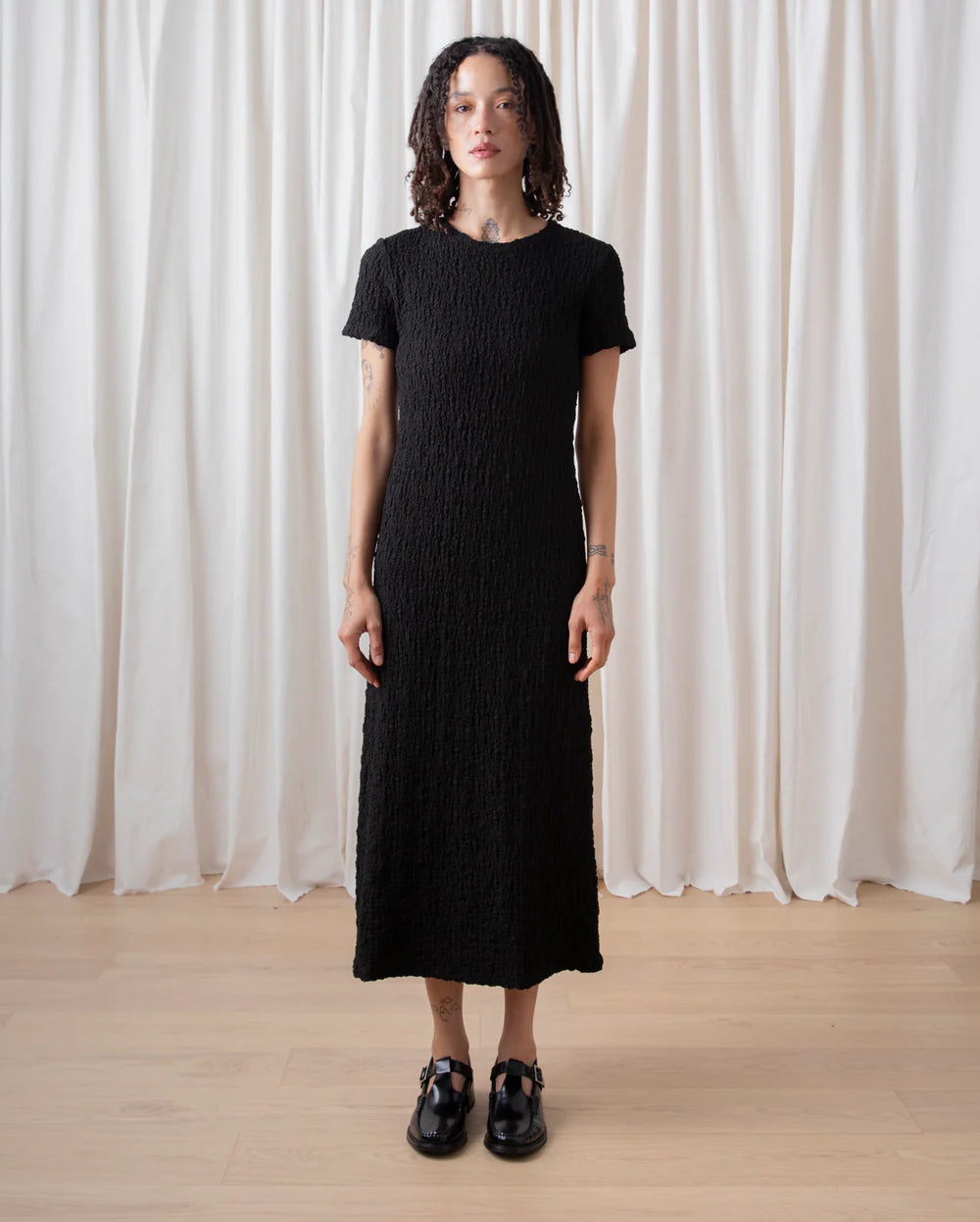 Textured T-Shirt Dress