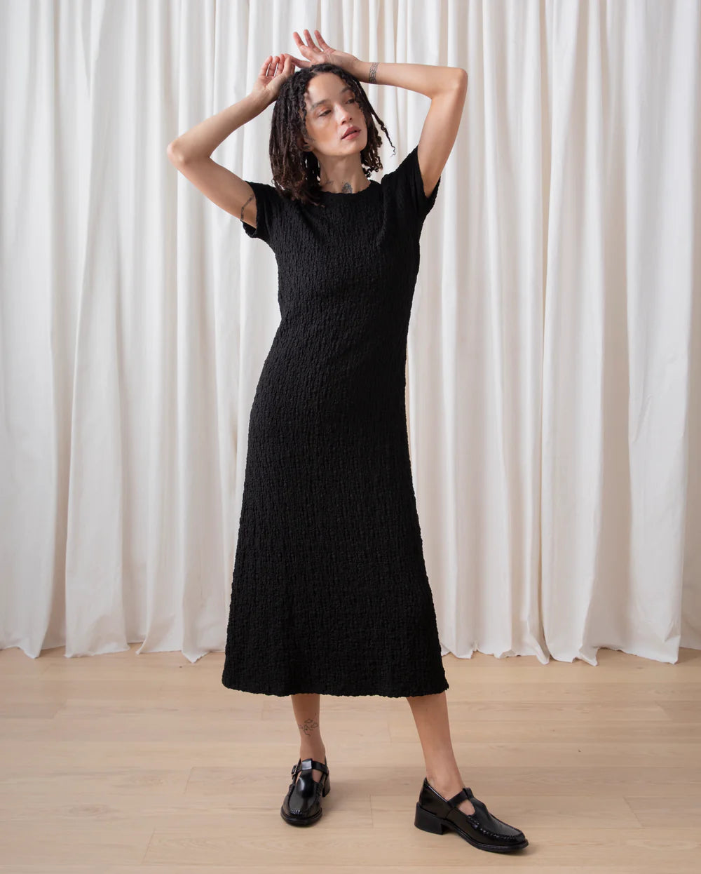 Textured T-Shirt Dress