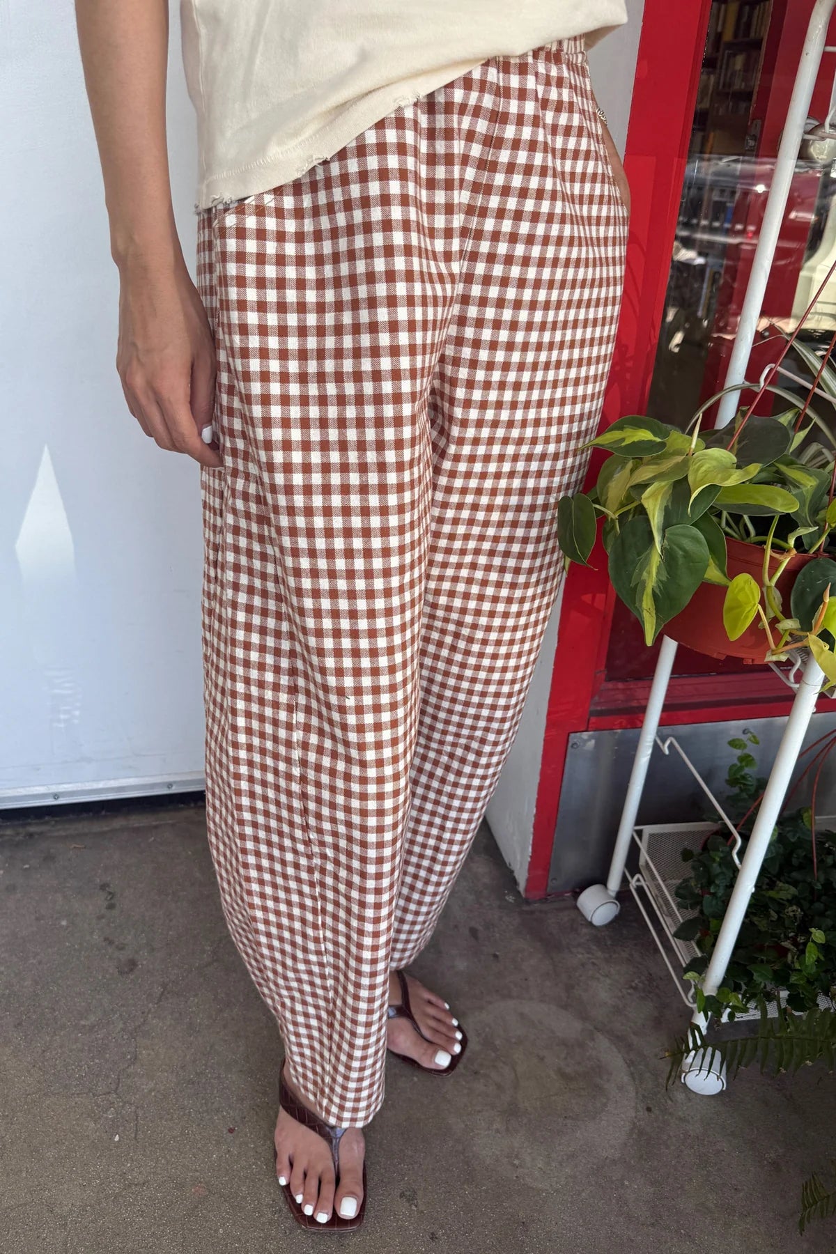 Gingham Arc Pants