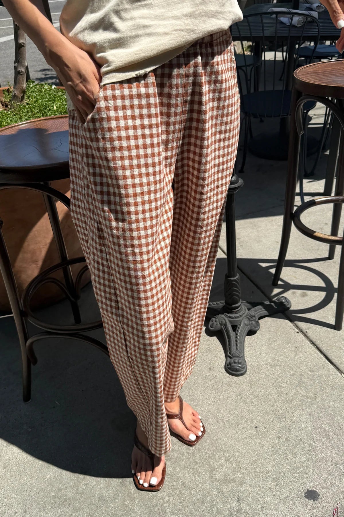 Gingham Arc Pants
