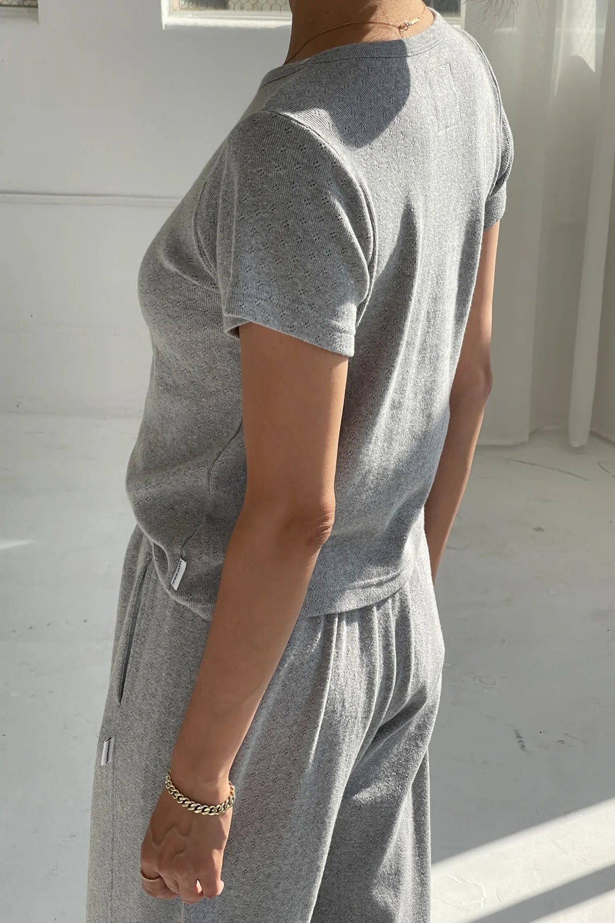 Pointelle Babe Tee
