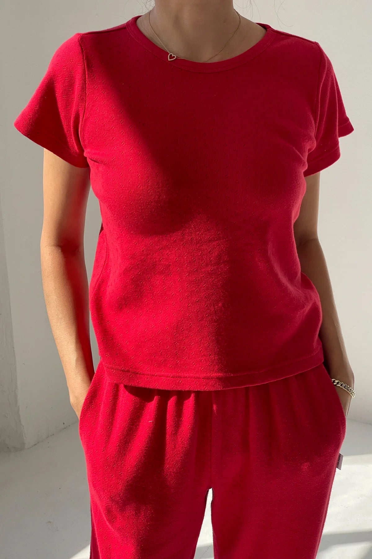 Pointelle Babe Tee