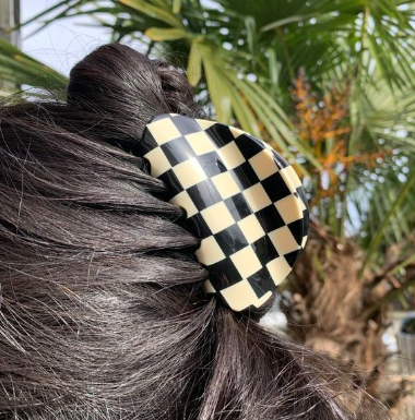 Checker Claw in Black + White