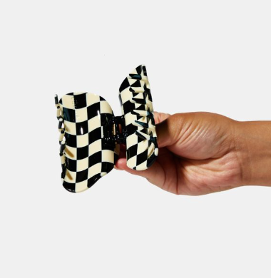 Checker Claw in Black + White