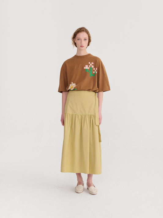 Paper Touch Wrap Skirt