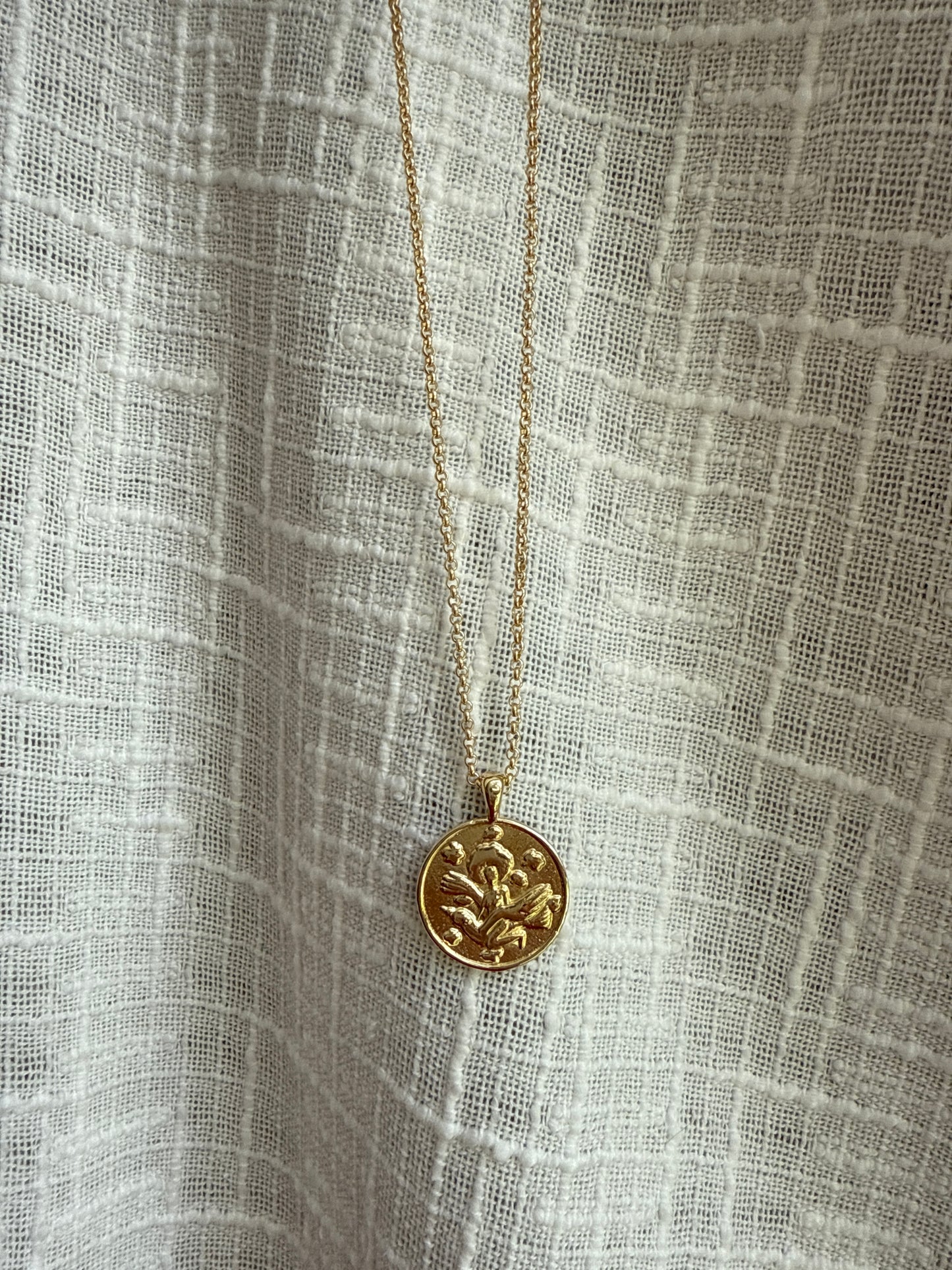 Anywhere, Anywhere Medallion 20” Rolo Chain - Gold Plated w/ Gold Fill Chain