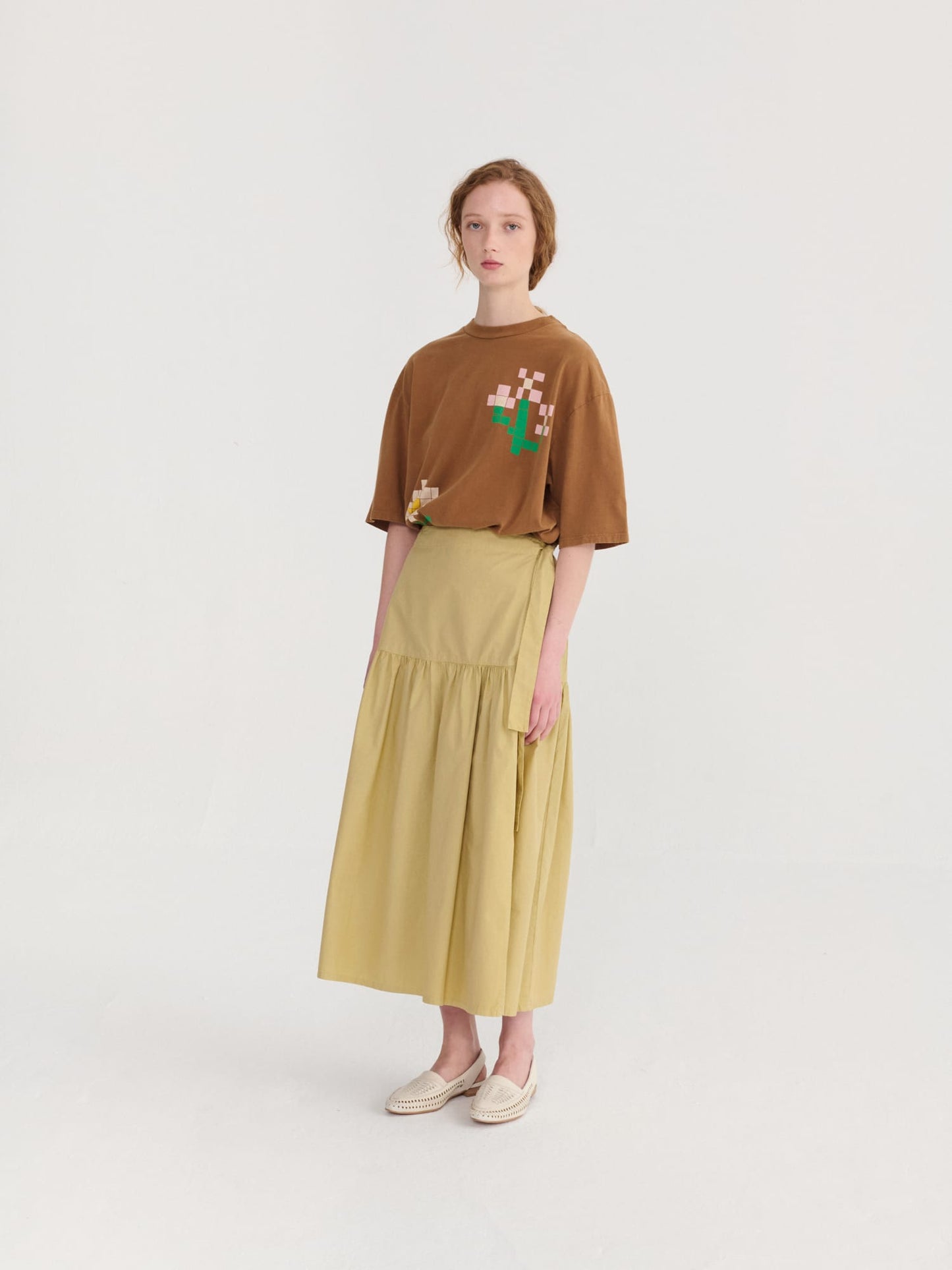 Paper Touch Wrap Skirt