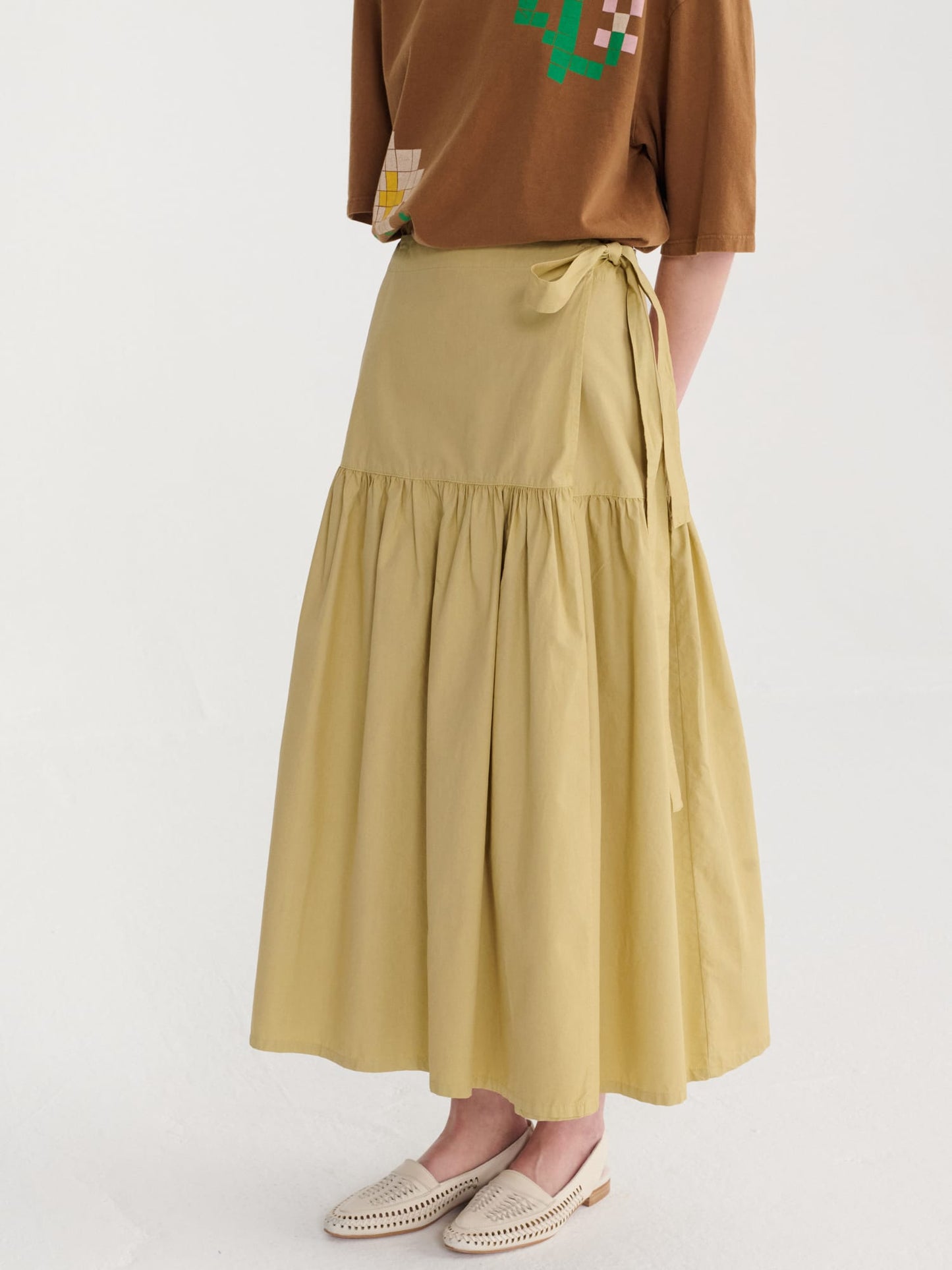 Paper Touch Wrap Skirt