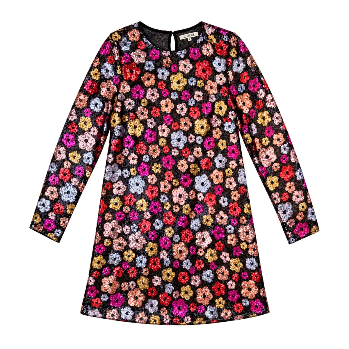 LONG SLEEVE SHIFT DRESS