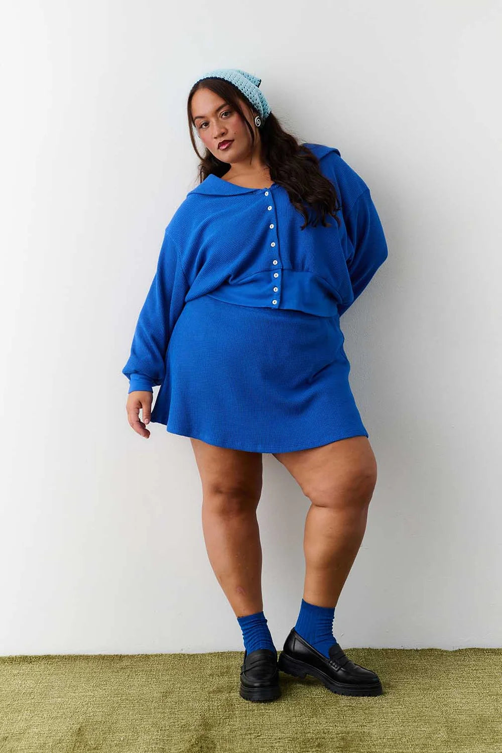 Waffle Sailor Cardigan