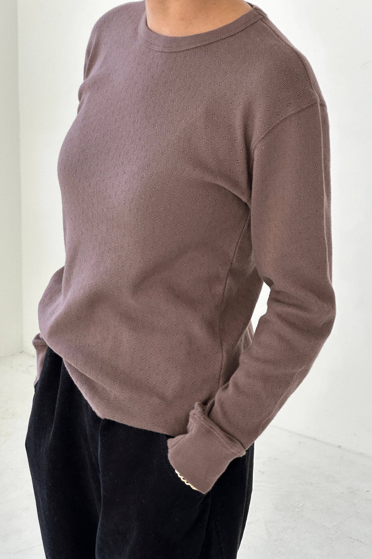 Pointelle Fundamental Tee
