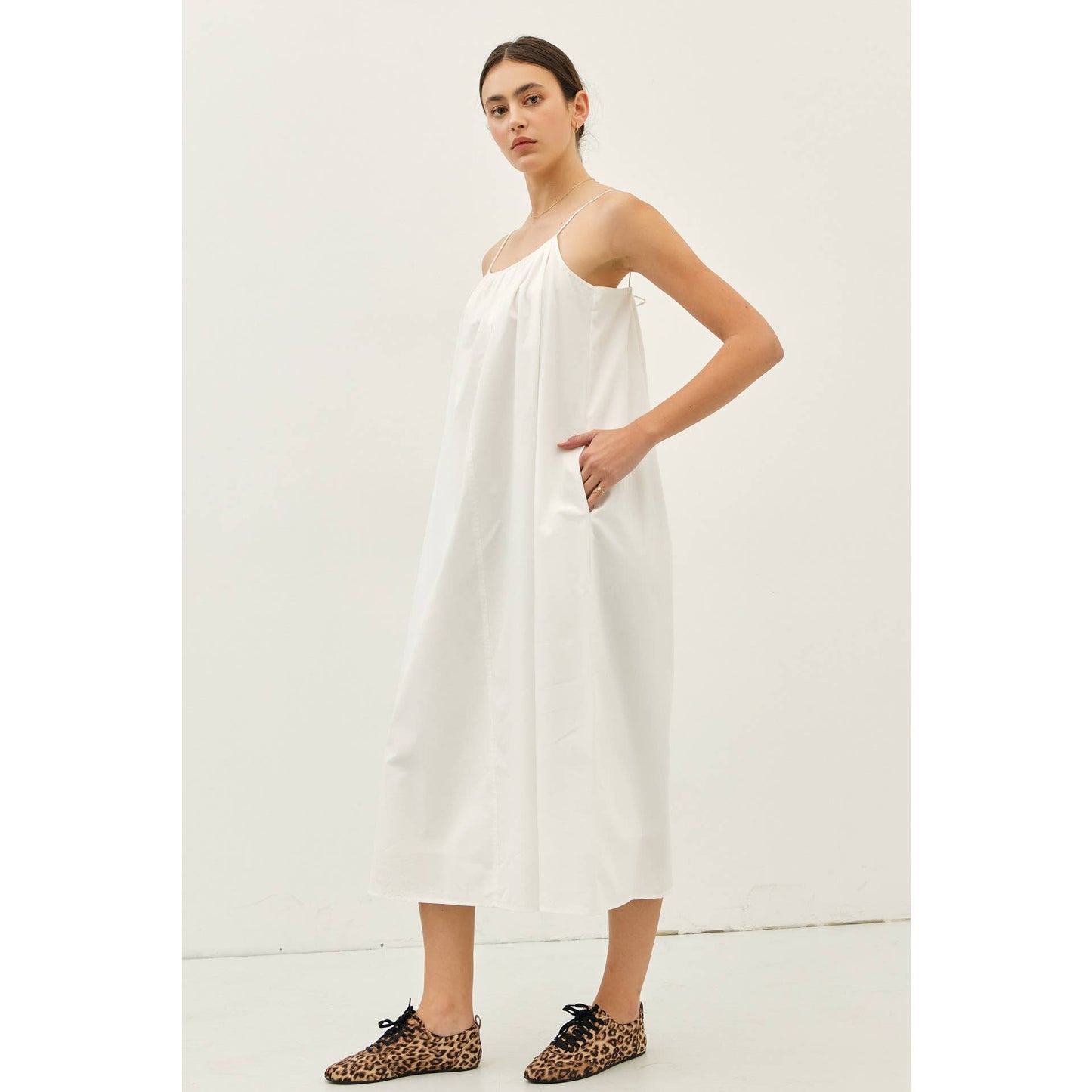 Dyers Dyes x Tenant Cotton Poplin Midi Dress