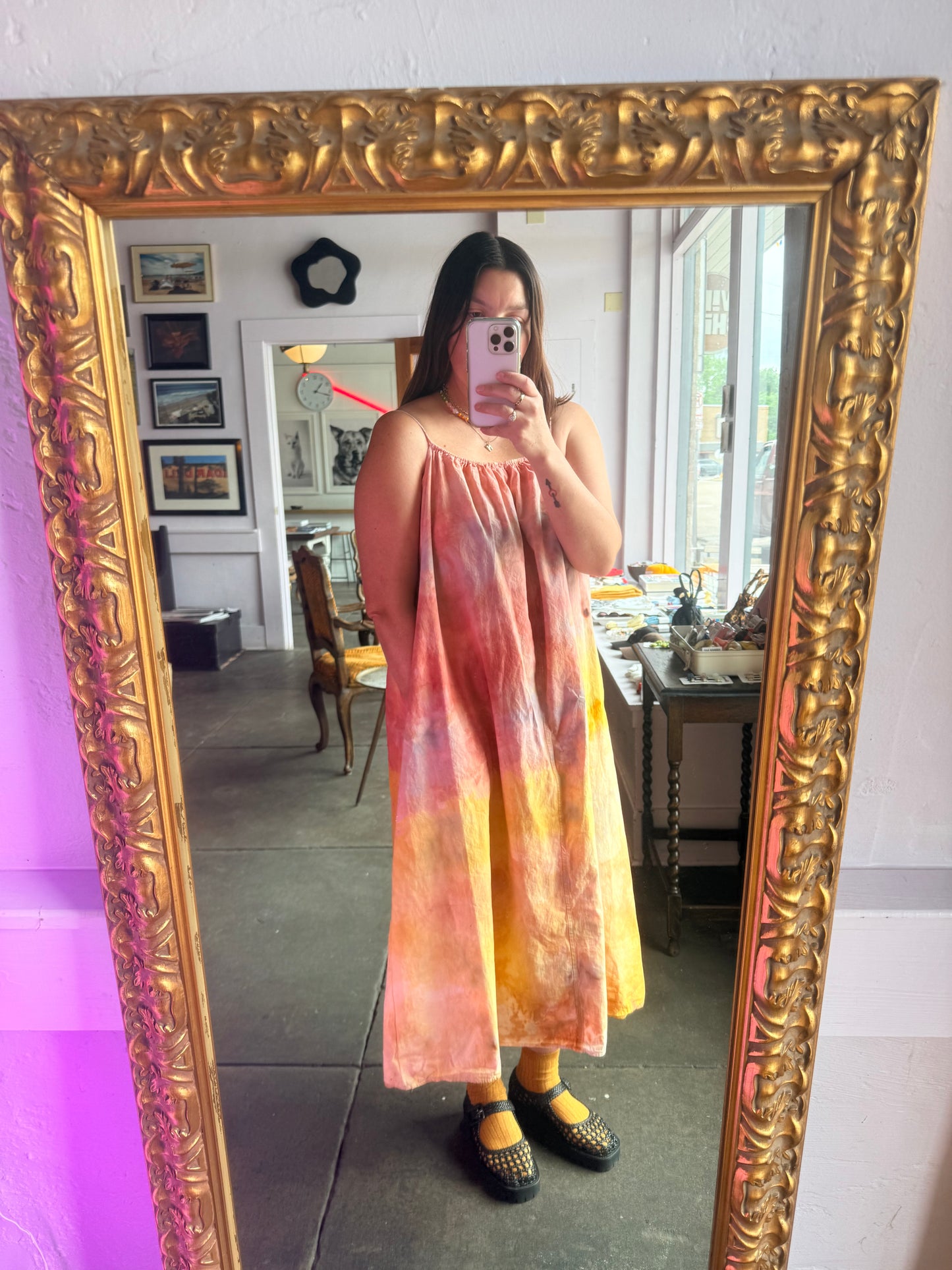 Dyers Dyes x Tenant Cotton Poplin Midi Dress