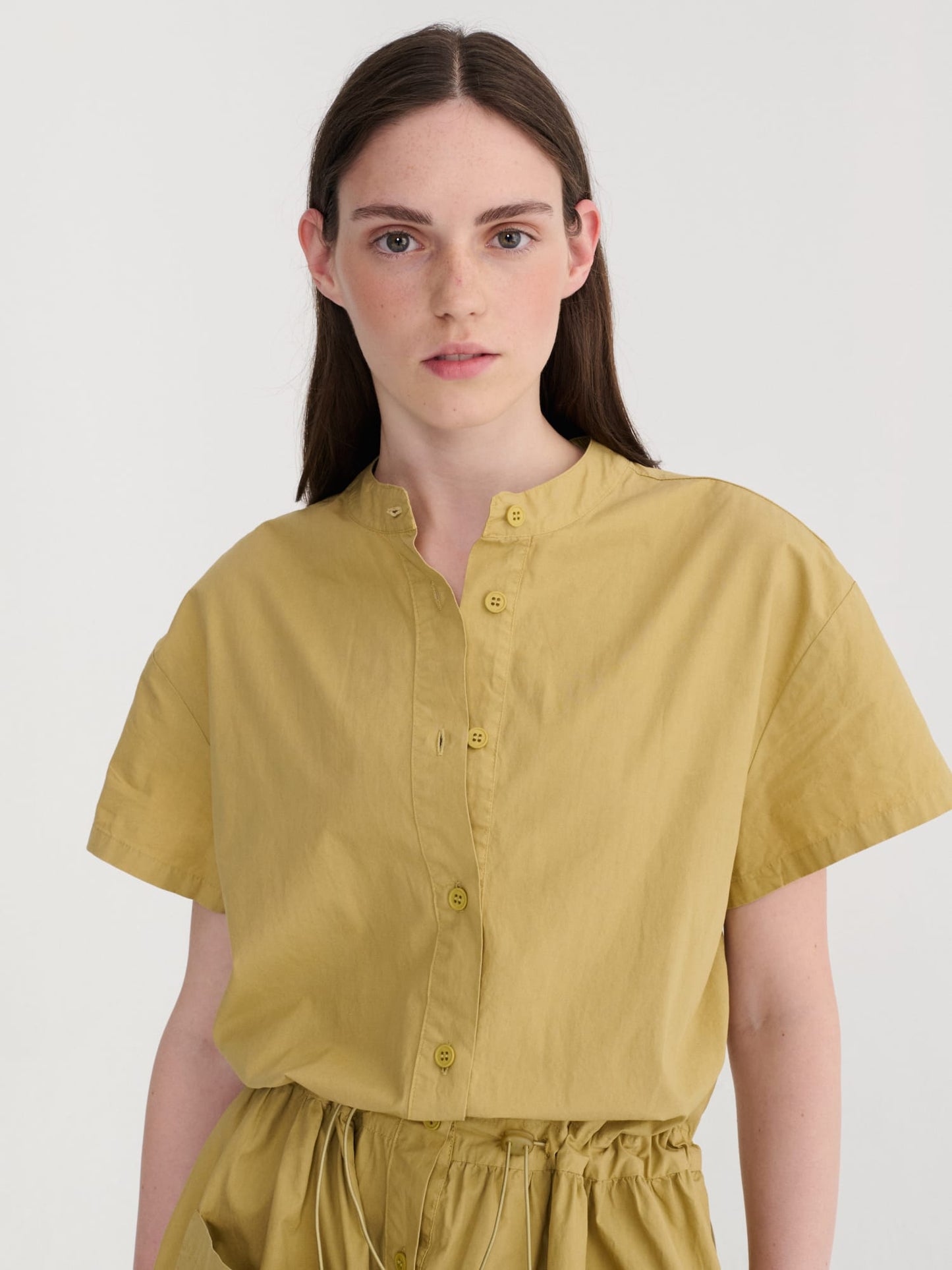 Round Collar Shirt Dress