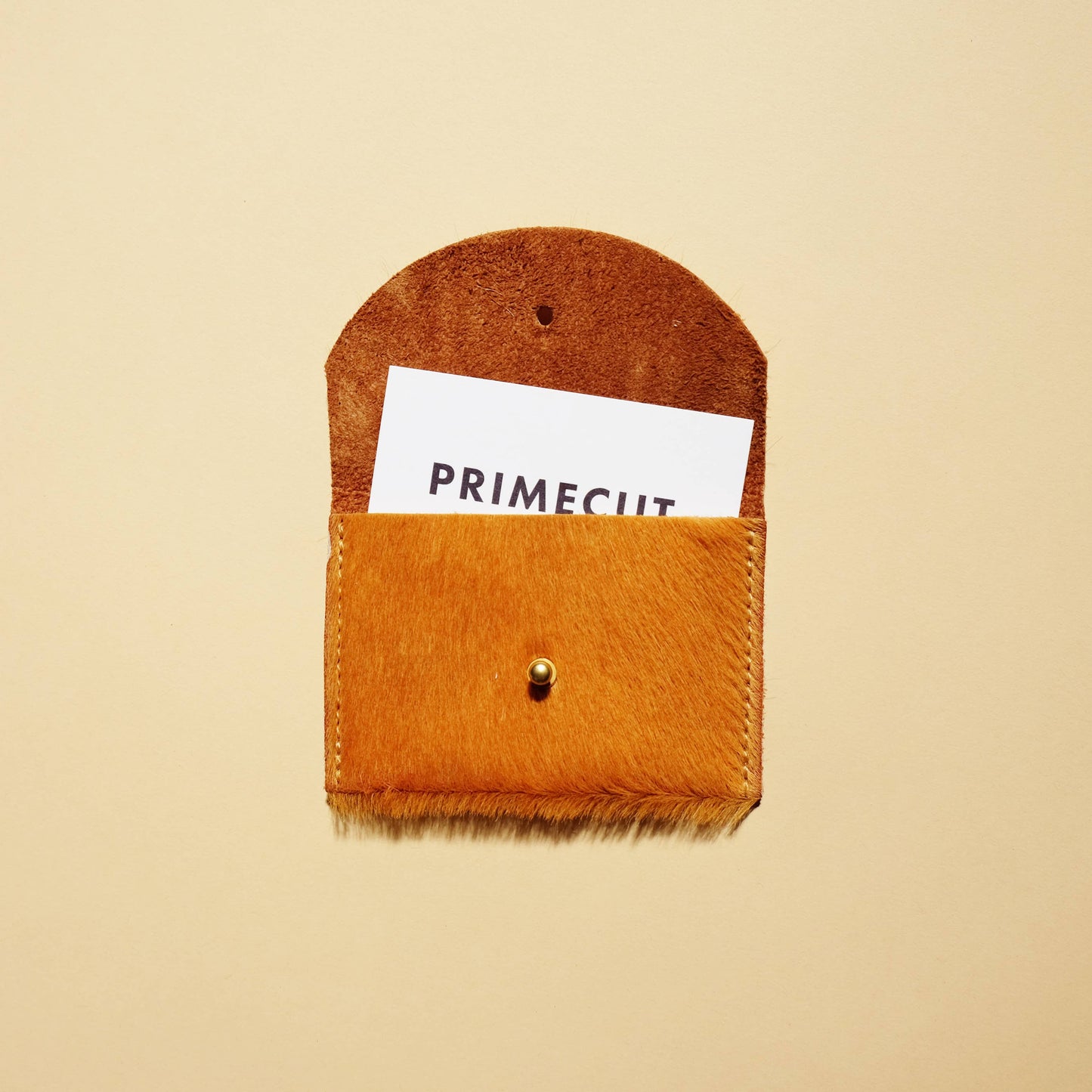 Cardholder - Butternut Hair on Hide