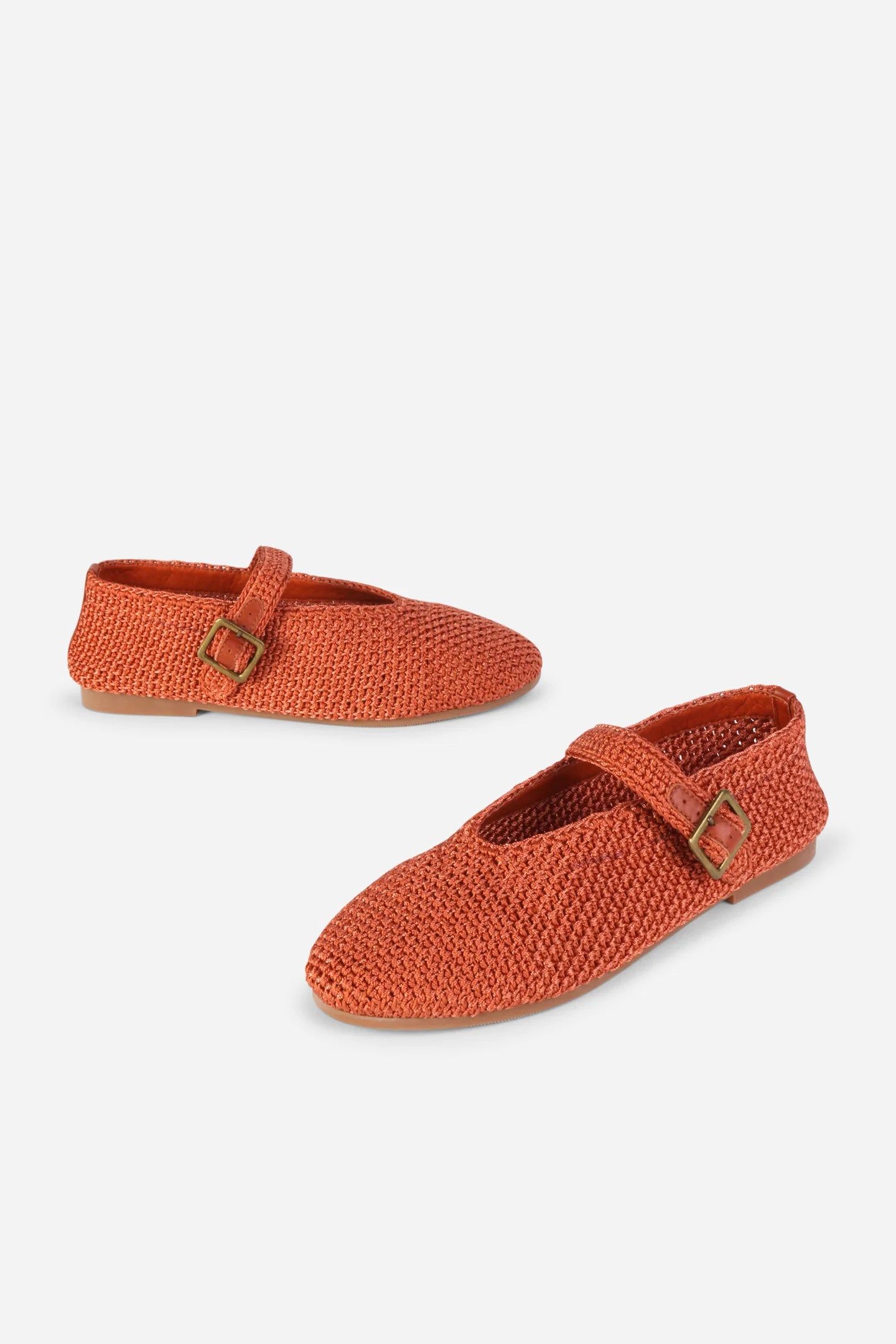 KAIL KNIT WOVEN MARY JANE FLAT