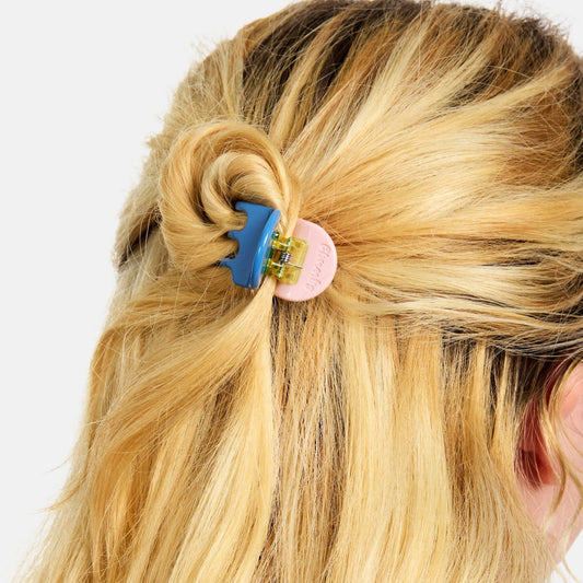 Mini Claw in Blue + Pink