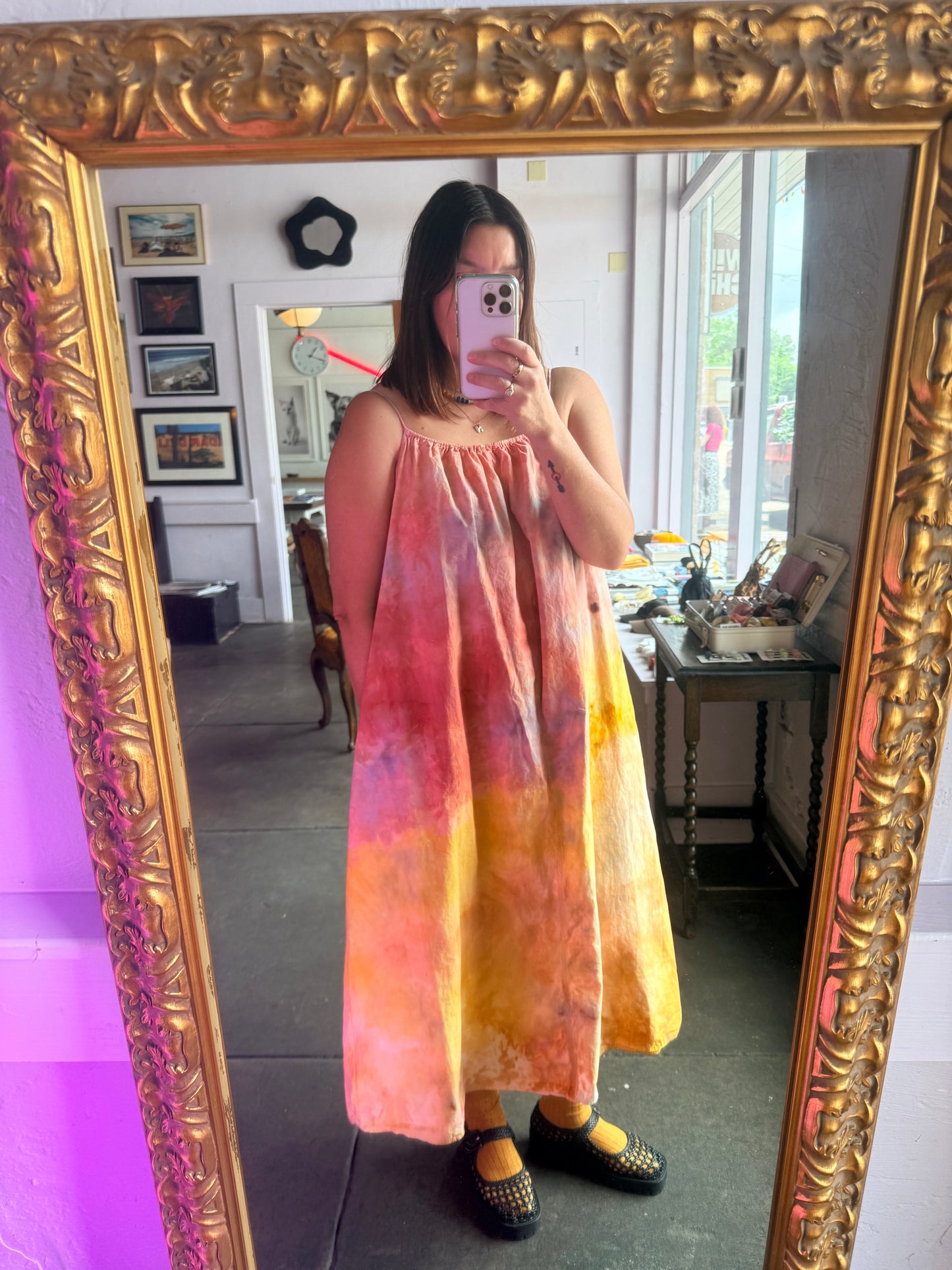 Dyers Dyes x Tenant Cotton Poplin Midi Dress