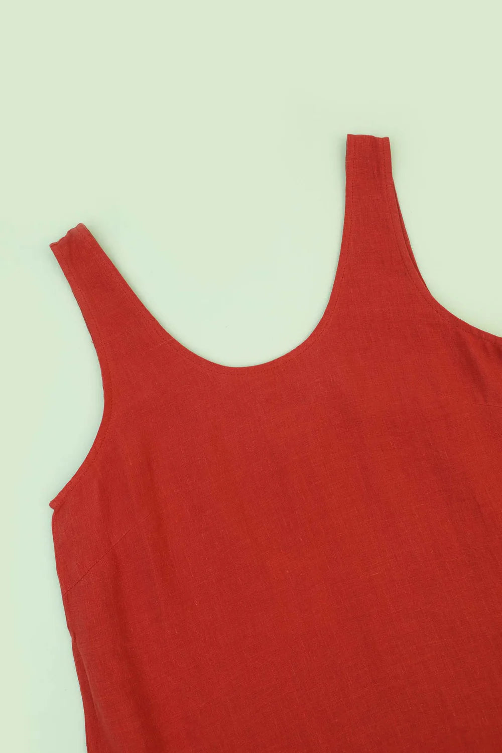 BASIC LINEN SHIFT DRESS