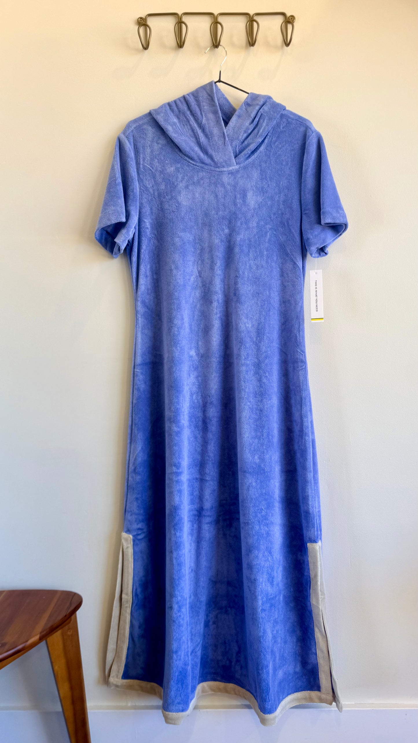 Terry Cloth Hooded Dress