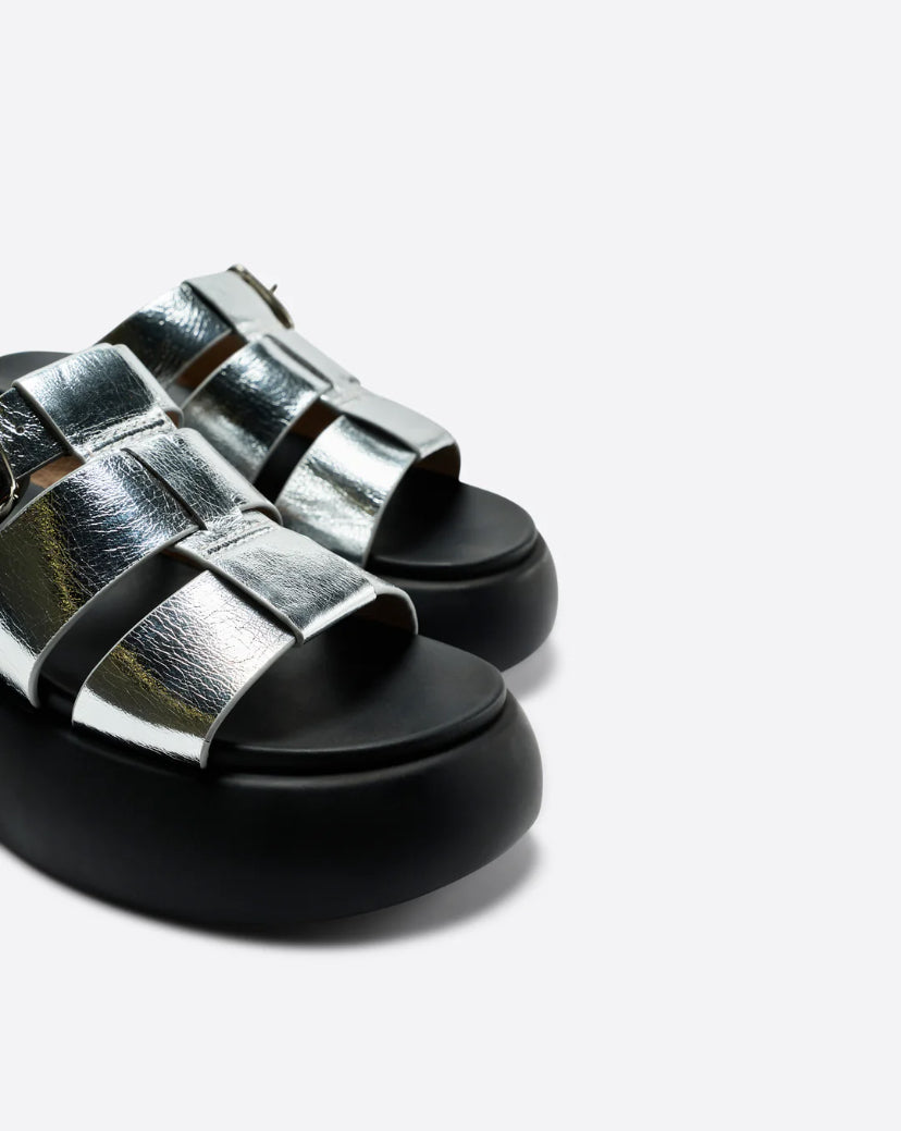 Nell Metallic Platform Sandal