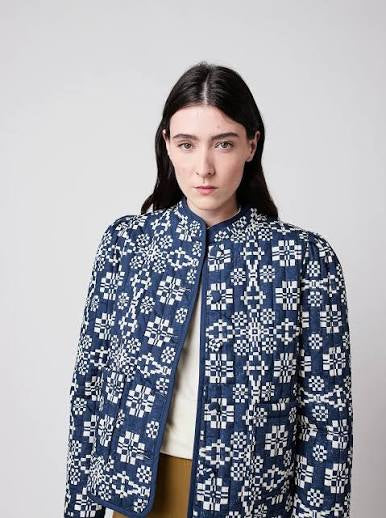 Kaleidoscope Pattern Cropped Jacket