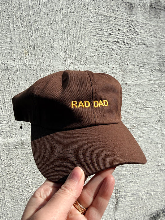 "RAD DAD" Chocolate w/Mustard Dad Cap