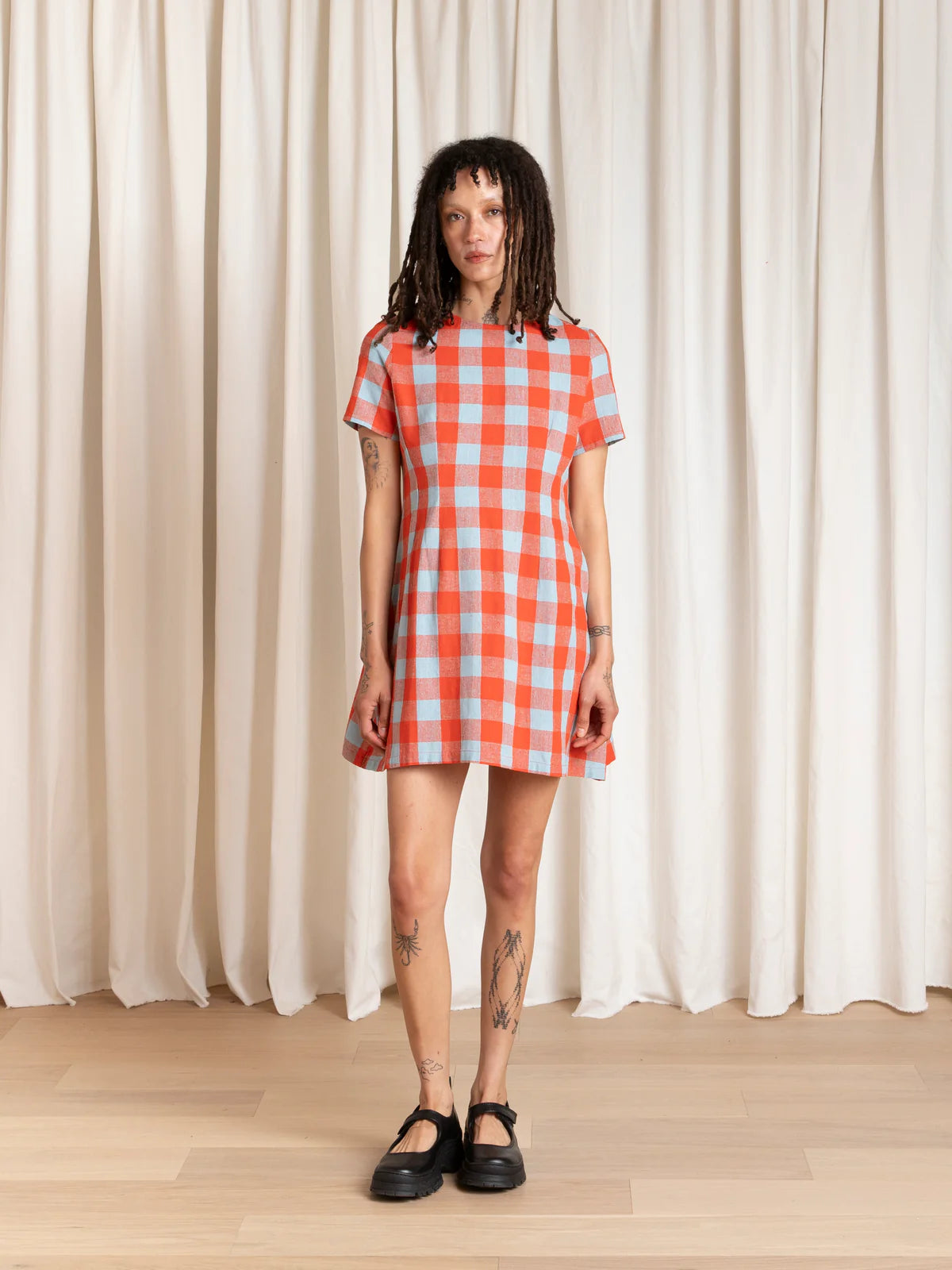 Plaid Mini Dress