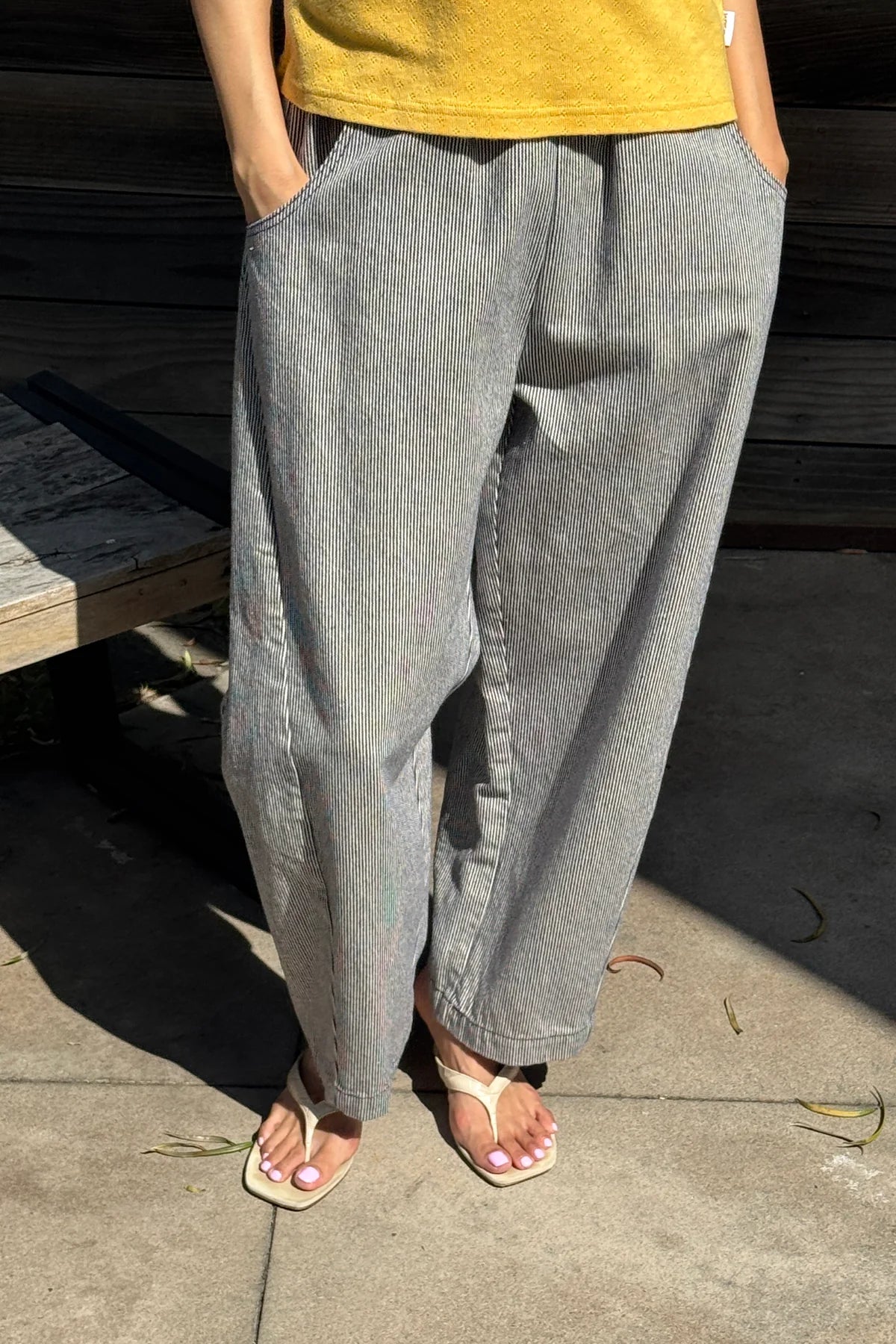 Blue Stripe Arc Pants