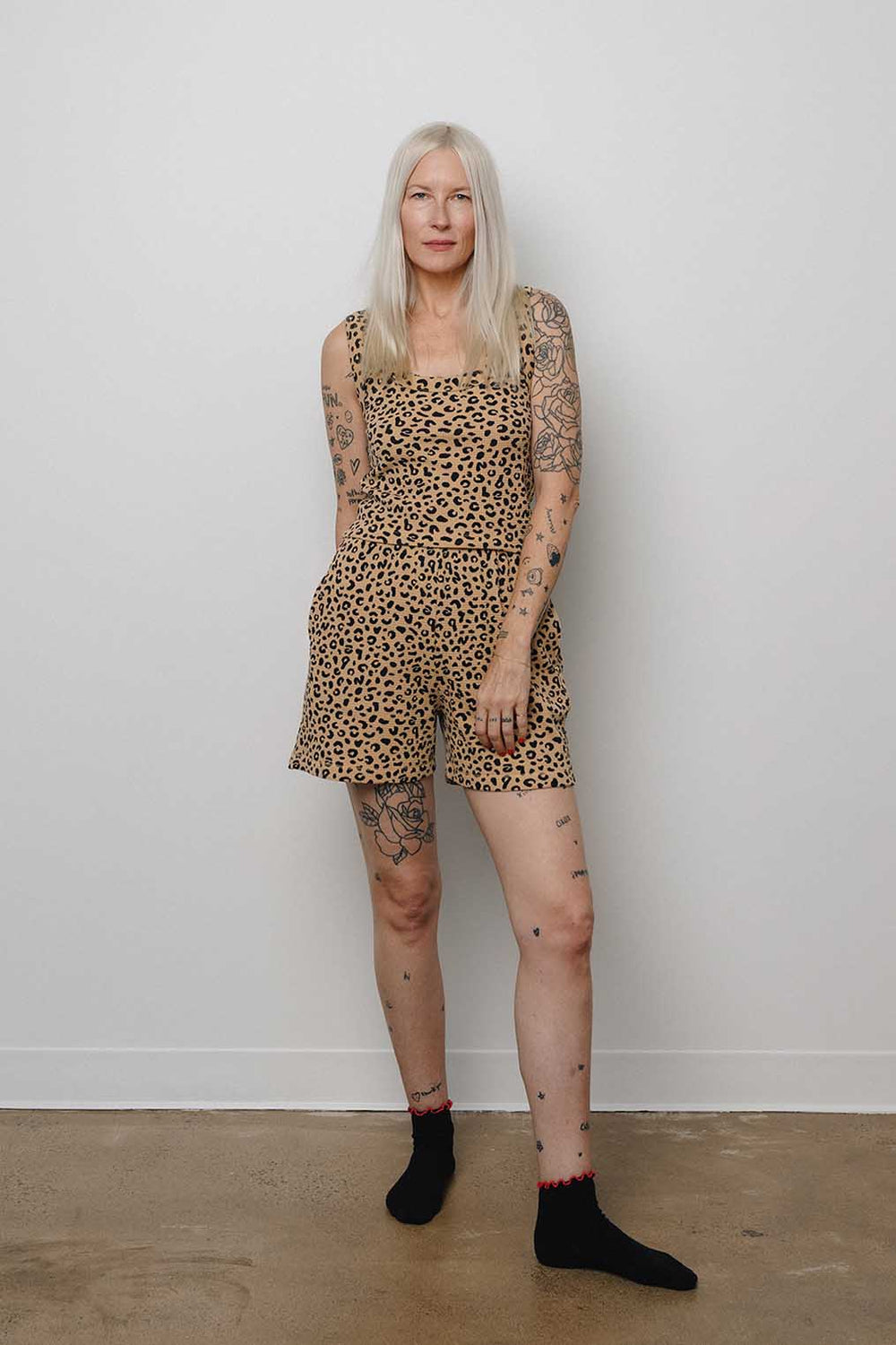 Waffle Square Crop Tank