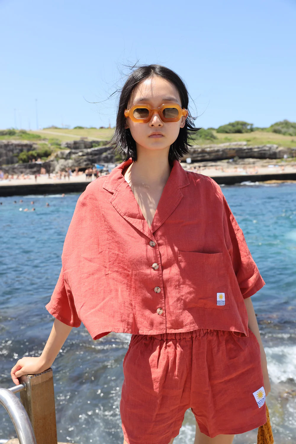 BASIC LINEN SHORTS
