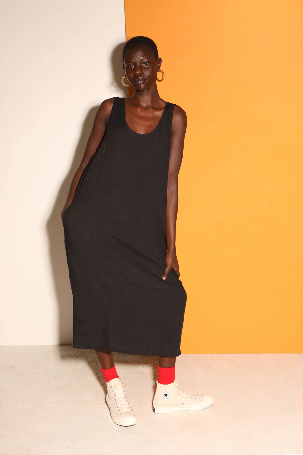 Basic Linen Shift Dress
