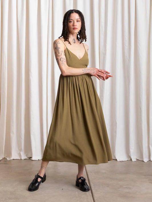 Tie Back Midi Dress