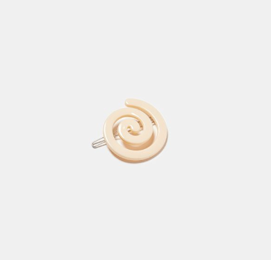 Spiral Clip in Cream