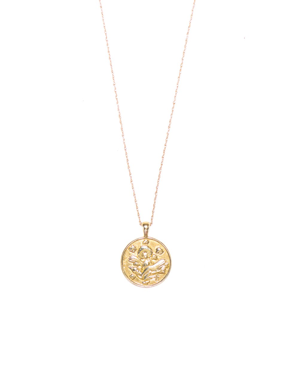 Anywhere, Anywhere Medallion Thin Chain - Gold Plated w/ Gold Fill Chain